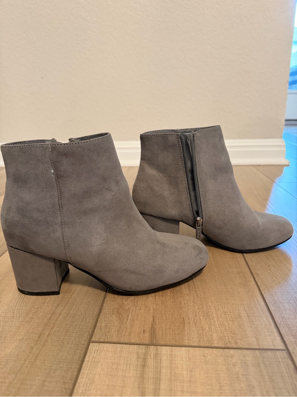 Circus by Sam Edelman Gray Suede Ankle Booties